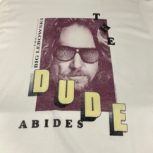 The Big Lebowski The Dude Abides Movie T Shirt American Classics XL - Picture 4 of 6